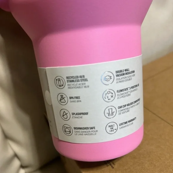 Stanley Pink Stainless Steel Tumbler - Picture 3 of 5